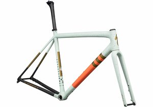 Specialized S-Works Crux Frameset  GLOSS WHITE SAGE/CACTUS BLOOM/MIDNIGHT SHADOW SPECKLE 56